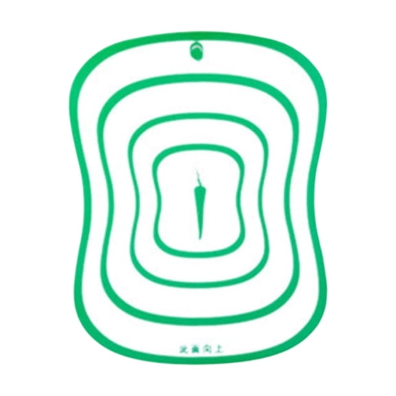 Kitchen Plastic Chopping Block Cutting Board Non-slip Frosted Breadboard,Green