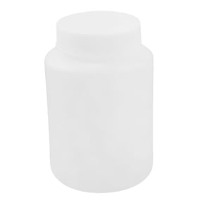 Kitchen Plastic Cylinder Shaped Liquid Solid Powder Storage Bottle White 500ML