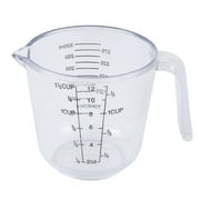 Kitchen Plastic Graduated Scale Liquid Solid Beaker Measuring Cup Clear 300ml