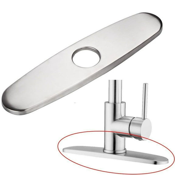 Kitchen Plate Sink Hole Cover Deck Plate Escutcheon Brushed Nicke US