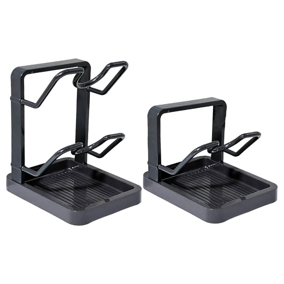 Kitchen Pot Lid Storage Rack, Pot Lid Holder, Pot Lid Organizer Rack, Pot Lid Rack While Cooking, Pot Lid Organizer with Spoon Rest for Countertop