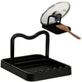 thumbnail image 1 of Kitchen Pot Lid Storage Rack, Pot Lid Organizer Rack, Multifunctional Kitchen Countertop Organizer, Black Kitchen Pot Lid Holder, Heat-Resistant Pot Lid Rack 7.2x5.5x5.9 In (1Pcs), 1 of 9