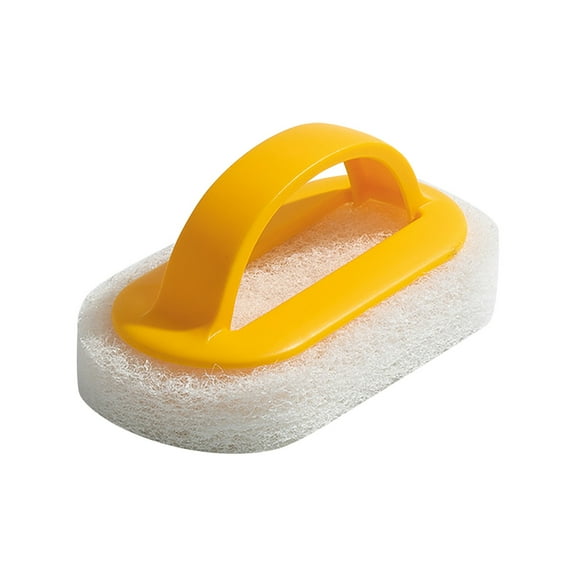 Kitchen Pot Sponge Brush with Handle, Reusable and Washable, Eraser Cleaner, Rust Remover Tool, Sink Scrubber, Dish Scrubber, Bathroom Decontamination Cleaning Brush