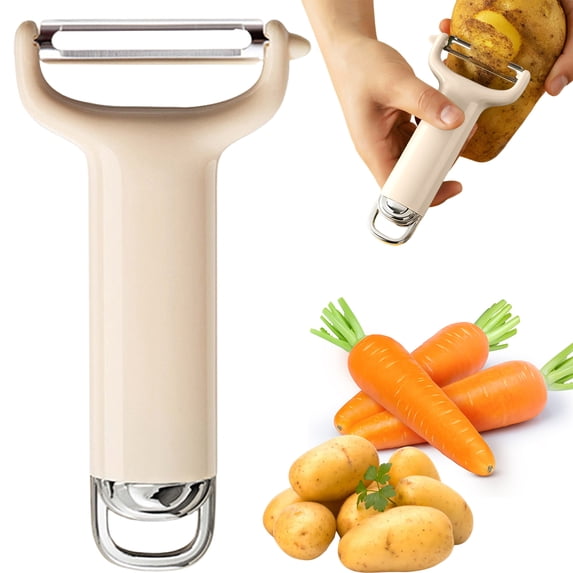 Kitchen Potato Peeler Stainless Steel Y Peeler, Multifunctional Good Grip Vegetable Peeler for Carrot Cucumber Potatoes, By VINOIC