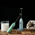 thumbnail image 1 of Kitchen Powerful Milk Frother Wand - Handheld Stainless Steel - Battery Operated Drink Mixer for Coffee, Lattes, Cappuccino, Matcha - Froth Mate Frother Gift ,Silver, 1 of 2