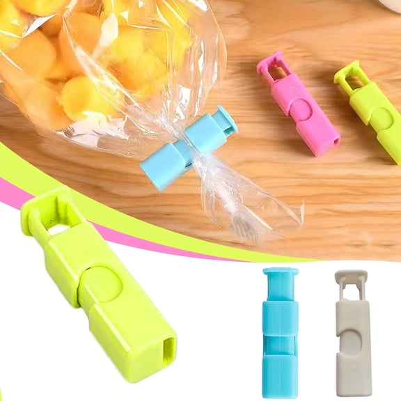 Kitchen Press Sealing Clips Reusable Strong Clip for Snack Bread Seasoning Bag Freshness Storage