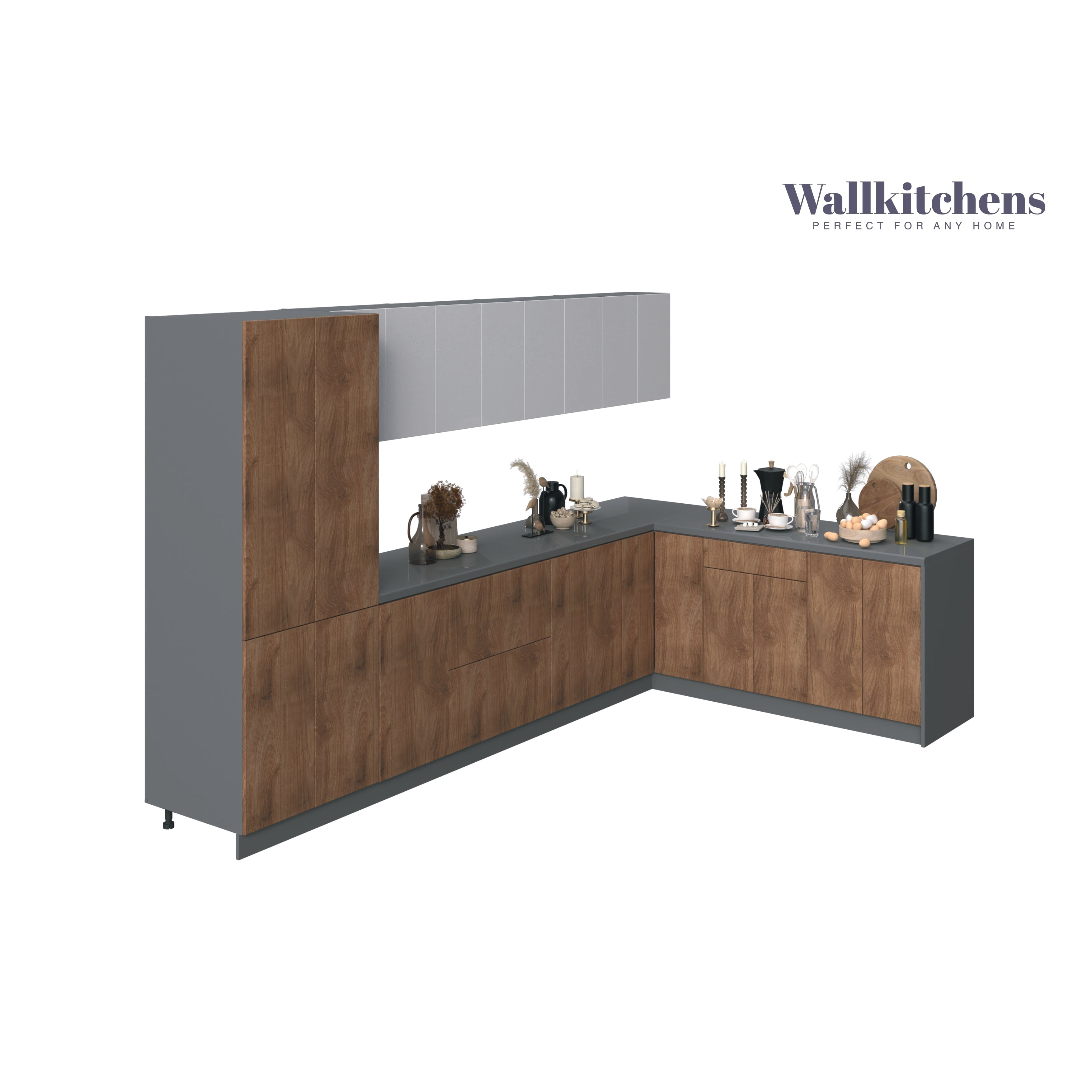 Natural Teak & White Gloss