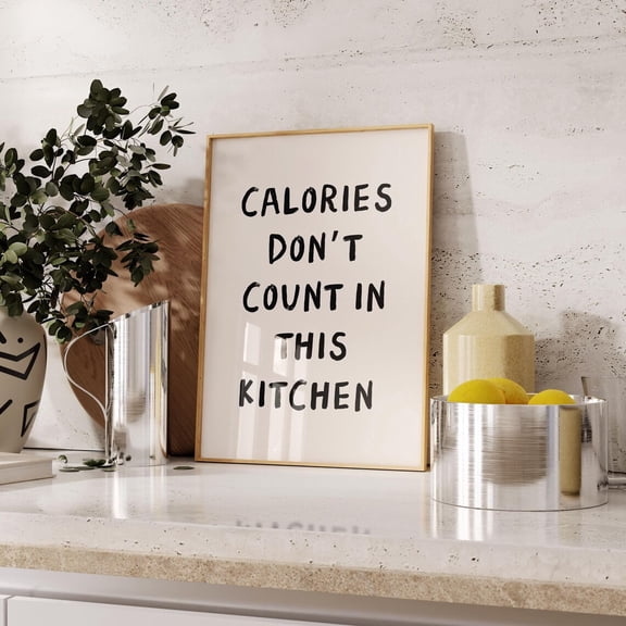 Kitchen Print Aesthetic Kitchen Wall Art Cooking Minimalist Kitchen Print Trendy Chef Art Print - Wall Art Unframed Paper Print