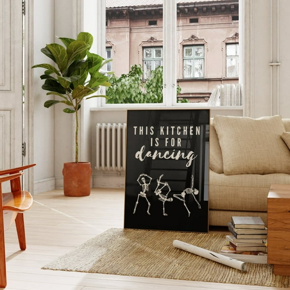 Kitchen Print, This Kitchen Is For Dancing Print, Trendy Decor, Kitchen Wall Art, Wall Art, Modern Wall Decor, 8x12 UNFRAMED