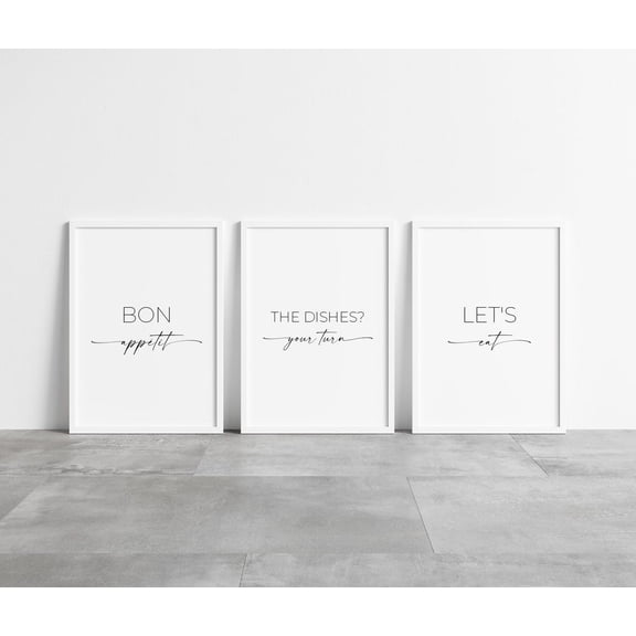 Kitchen Prints, Dining Room Wall Decor, Kitchen Prints, Home Prints, Kitchen Wall Art, Kitchen Decor, Bon Appetit, Plain Art Poster Printed Poster, Poster Only