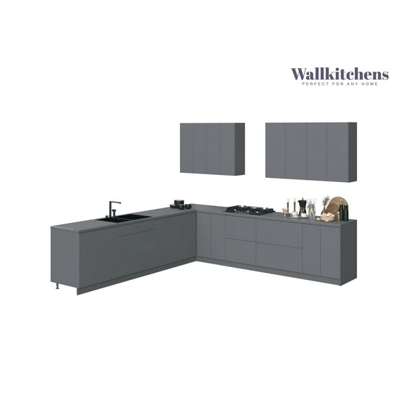 Kitchen Prodigy Collection Gray Color Base Size 11Ft Wide