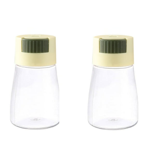 Kitchen Push-Type Quantitative Salt Shaker 2Pc A