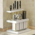 thumbnail image 1 of Kitchen Rack Cutlery Chopstick Drainer Holder Utensils Organizer Kitchen Countertop Box Rack Fork Spoon Knife Storage Rack C0M0, 1 of 8