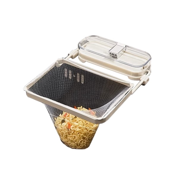 Kitchen Rack Suction Cup Leftovers Blocking Dishwashing Basin Waste Drain Mesh Strainer Holder Colander Garbage Disposal 50PCS, 20.7X16.5 cm, White