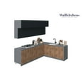 thumbnail image 1 of Kitchen Radiance Collection Natural Teak & Black Color Base Size 9Ft Wide, 1 of 6
