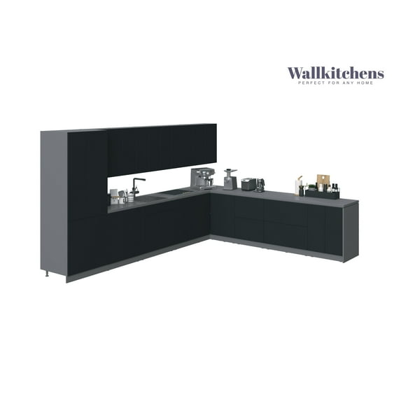 Kitchen Regal Collection Black Color Base Size 13Ft Wide