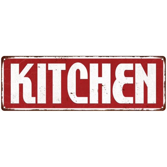 Kitchen Restaurant Diner Food Menu Vintage Look Metal Sign 8x24 108240069002