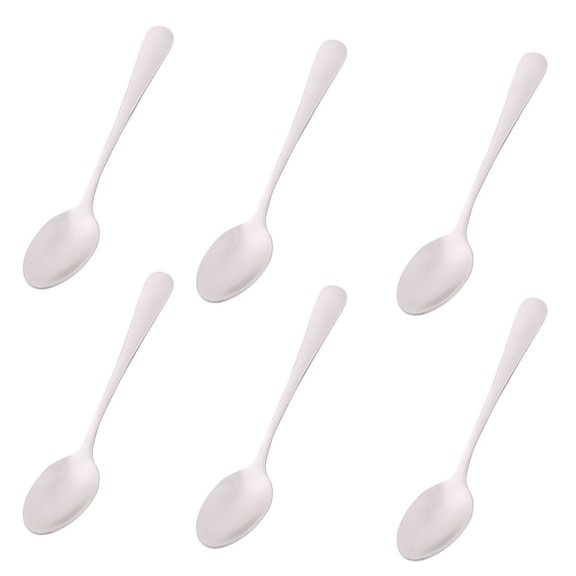 Kitchen Restaurant Stainless Steel Coffee Tea Spoon 4.7 Inch 6pcs