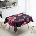 thumbnail image 1 of Kitchen Restaurant Waterproof Antifouling Tablecloth Rectangular Printed Tulip Chrysanthemum Blossom, 1 of 5