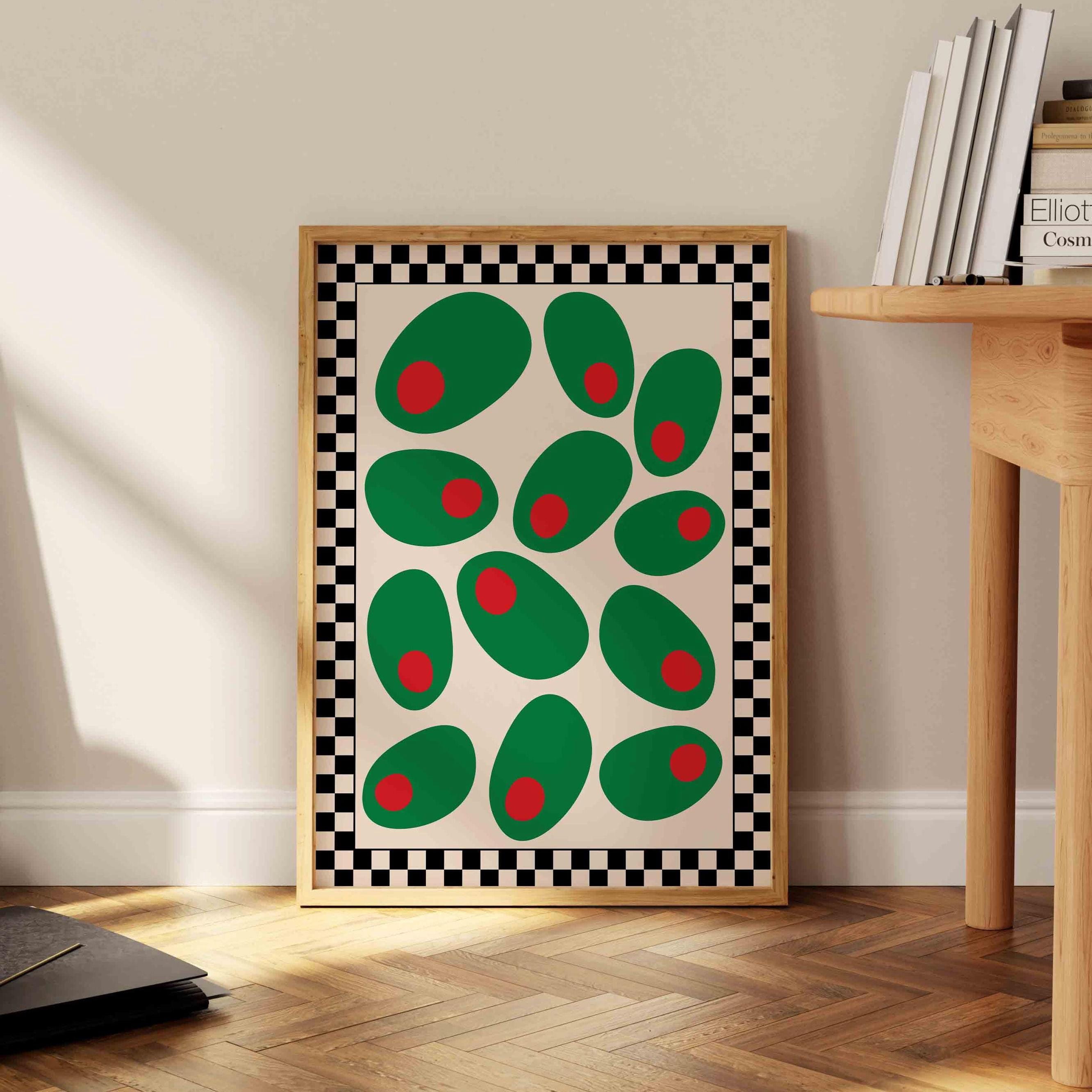 Kitchen Retro Stuffed Olives Kitchen Poster , Poster Print Only ...