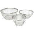 thumbnail image 1 of Kitchen-Rite Stainless Steel Mesh 3-Piece Colander Set, 1 of 4