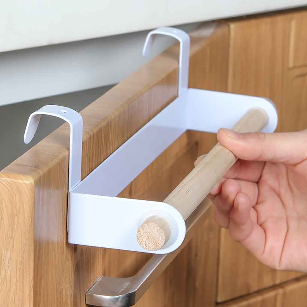 Kitchen Roll Holder Towel Rack Storage Rack Hanger Closet Toilet Paper