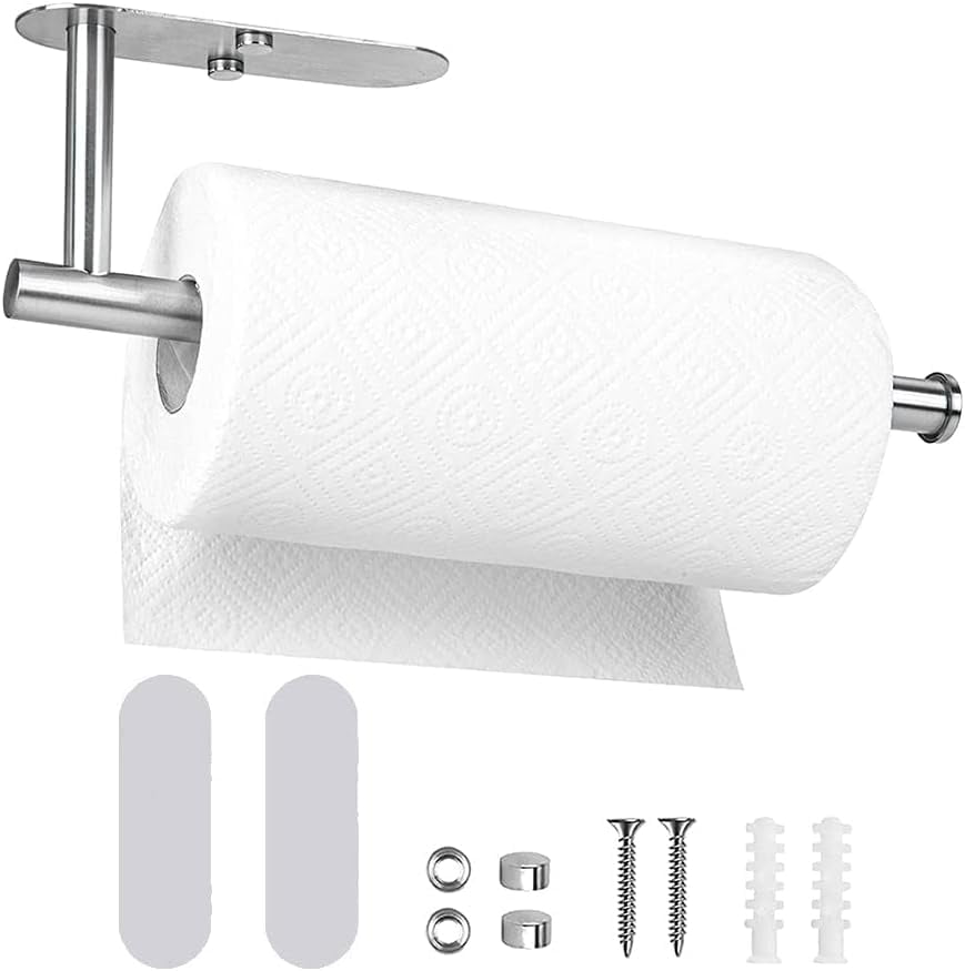 Kitchen Roll Paper Towel Holder Under Toilet Roll Holder Wall