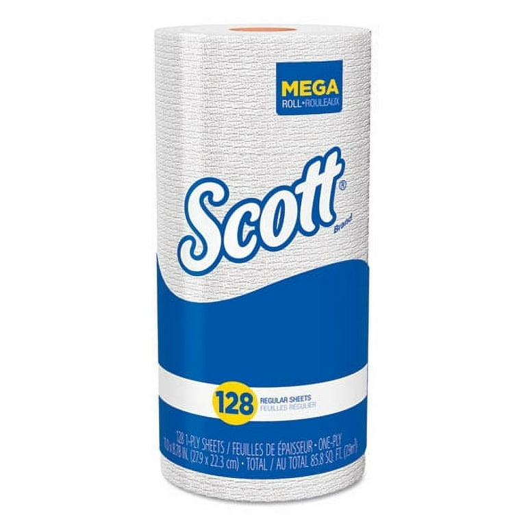 Kitchen Roll Towels, 1-Ply, 11 x 8.75, White, 128/Roll, 20 Rolls/Carton Kitchen Roll Towels, 1-Ply, 11 x 8.75, White, 128/Roll, 20 Rolls/Carton