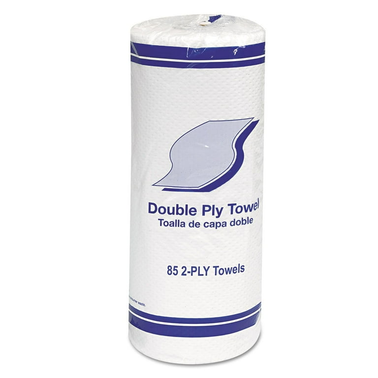 Kitchen Roll Towels, 2-Ply, 11 x 7.8, White, 85/Roll, 30 Rolls/Carton Kitchen Roll Towels, 2-Ply, 11 x 7.8, White, 85/Roll, 30 Rolls/Carton