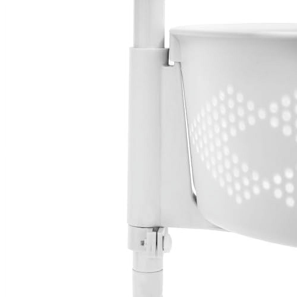 Kitchen Rotating Storage Rack, 3-Tier Round Rotating Basket of ...