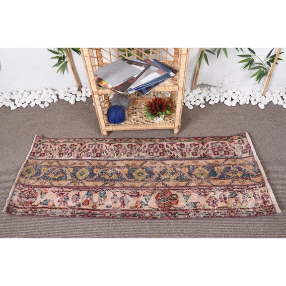 Kitchen Rug, 1.8x4.7 ft Small Rugs, Home Decor Rugs, Turkish Rug, Vintage Rug