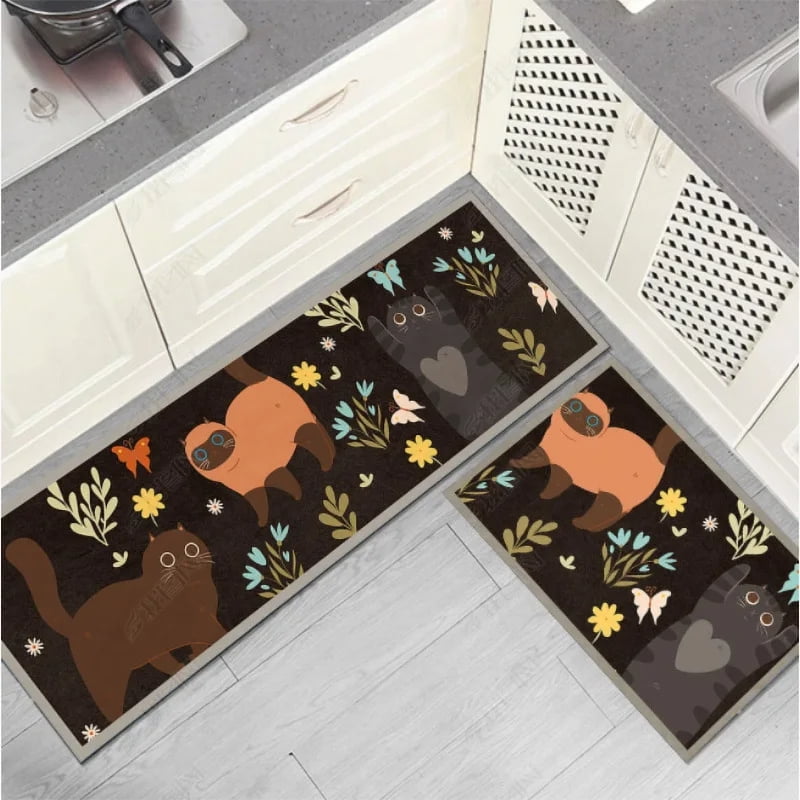 Kitchen Rug Anti Fatigue Floor Mat Washable Absorbent Living Room