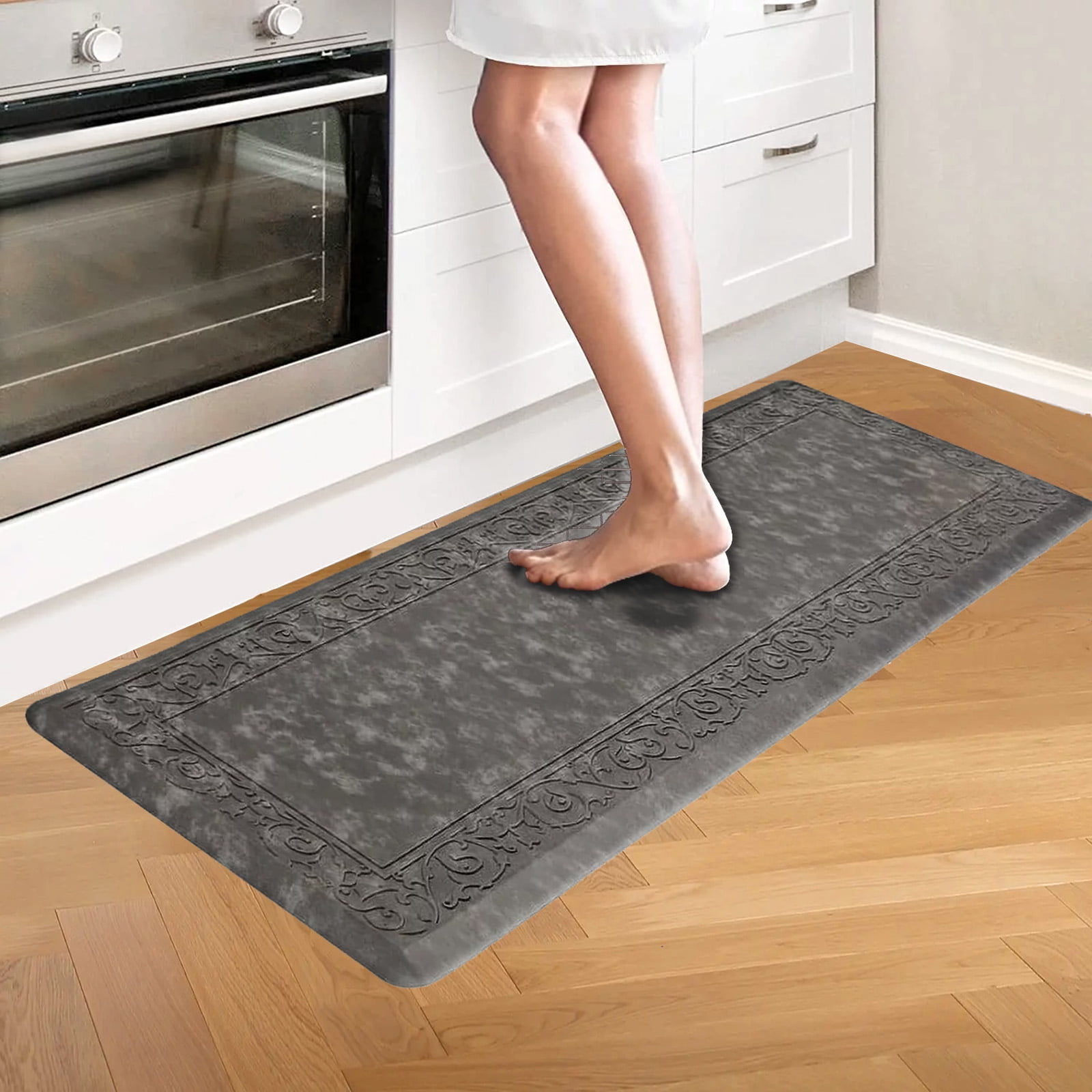 Comfort Padded Rubber Back 2 Pieces Room Rugs Set Kitchen Floor Mats -  Melodieux