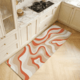 thumbnail image 1 of Kitchen Rug, Area Rugs Laundry Room Organization Indoor Outdoor Non Slip Washable Kitchen Mats Low Pile Entryway Rug for Farmhouse Decor, Brown 20x59 inch, 1 of 6