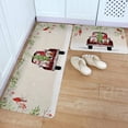 thumbnail image 1 of Kitchen Rug Mat Christmas Gnome Tree Truck, Set of 2, Anti-Fatigue Non-Skid Washable Kitchen Runner Rugs, Winter Snow Bird Soft Comfort Rug for Kitchen, Floor Home, Front of Sink, Laundry, 1 of 6
