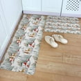 thumbnail image 1 of Kitchen Rug Mat Christmas Reindeer Snowman Red House, Set of 2, Anti-Fatigue Non-Skid Washable Kitchen Runner Rugs, Funny Reindeer Soft Comfort Rug for Kitchen, Floor Home, Front of Sink, Laundry, 1 of 6