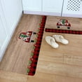 thumbnail image 1 of Kitchen Rug Mat Christmas Truck Gnome, Set of 2, Anti-Fatigue Non-Skid Washable Kitchen Runner Rugs, Buffalo Check Wood Soft Comfort Rug for Kitchen, Floor Home, Front of Sink, Laundry, 1 of 6