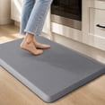 thumbnail image 1 of Xmushyra Kitchen Mat for Floor, Cushioned Anti Fatigue Gray Kitchen Mat, Non Slip Waterproof Foam Comfort Mat, Easy Clean Floor Mat for Kitchen, Sink & Laundry, 17" x 28", 1 of 8