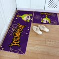 thumbnail image 1 of Kitchen Rug Mat Halloween Skull Candle, Set of 2, Anti-Fatigue Non-Skid Washable Kitchen Runner Rugs, Pumpkin Spider Web Soft Comfort Rug for Kitchen, Floor Home, Front of Sink, Laundry, 1 of 6