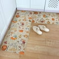 thumbnail image 1 of Kitchen Rug Mat Thanksgiving Fall Harvest Theme, Set of 2, Anti-Fatigue Non-Skid Washable Kitchen Runner Rugs, Autumn Pumpkin Leaf Soft Comfort Rug for Kitchen, Floor Home, Front of Sink, Laundry, 1 of 6