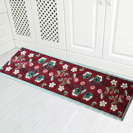 Kitchen Rug Non-Skid Rugs for kitchen floor Non-Slip, Kitchen runner with Rubber Backing, Entryway Hallway Floor Mat, Low Profile Door Mat (2' x 7')