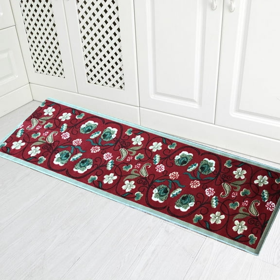 Kitchen Rug Non-Skid Rugs for kitchen floor Non-Slip, Kitchen runner with Rubber Backing, Entryway Hallway Floor Mat, Low Profile Door Mat (2' x 7')
