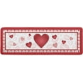 thumbnail image 1 of Kitchen Rug Red Gradient Love Sweet Valentine''s Day,Non Slip Bath Rugs Water Absorption Floor Doormat Lip Print Back,Washable Area Runner for Laundry Bathroom Living Room, 1 of 6