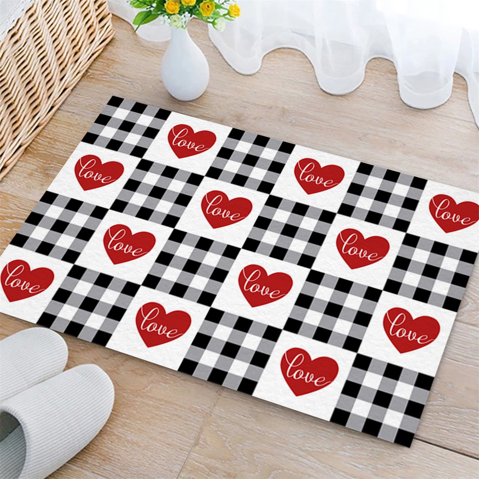 Love Canada Pattern Print Floor Mat