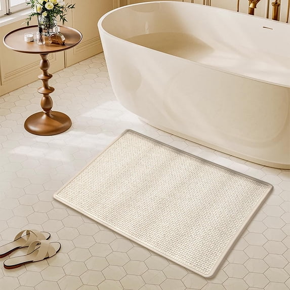 Kitchen Rug, Rubber Non Slip Kitchen Rugs Washable, Absorbent Runner Mat for Floor, Machine Washable Standing Mats for in Front of Sink, Door, Laundry, Entryway, Hallway