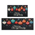 thumbnail image 1 of Kitchen Rug Set of 2 Anti Fatigue Kitchen Mats for Floor,Colorful Christmas Ball Winter Snowflake Kitchen Runner for Bathroom,Room Cook (47x17+30x17in), 1 of 1