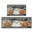 thumbnail image 1 of Kitchen Rug Set Of 2 Anti Fatigue Kitchen Mats for Floor,Cute Ghost Bat Pumpkin Halloween Stripe Rug for Kitchen Floor for Bathroom,Room Door (47x17+30x17 Inches), 1 of 7