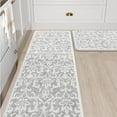 thumbnail image 1 of Kitchen Rug Set of 2, Cushioned Kitchen Floor Mats for Sink, Anti Fatigue Waterproof Kitchen Rugs Non Slip, Memory Foam Kitchen Mat for Bar,Standing,Laundry,Office,Grey, 1 of 6