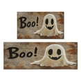 thumbnail image 1 of Kitchen Rug Set Of 2 Non Skid Kitchen Mats for Floor,Halloween Scary Cute Ghost Boo Kitchen Rugs and Mats for Bathroom,Room Cooking (47x17+30x17 Inches), 1 of 7