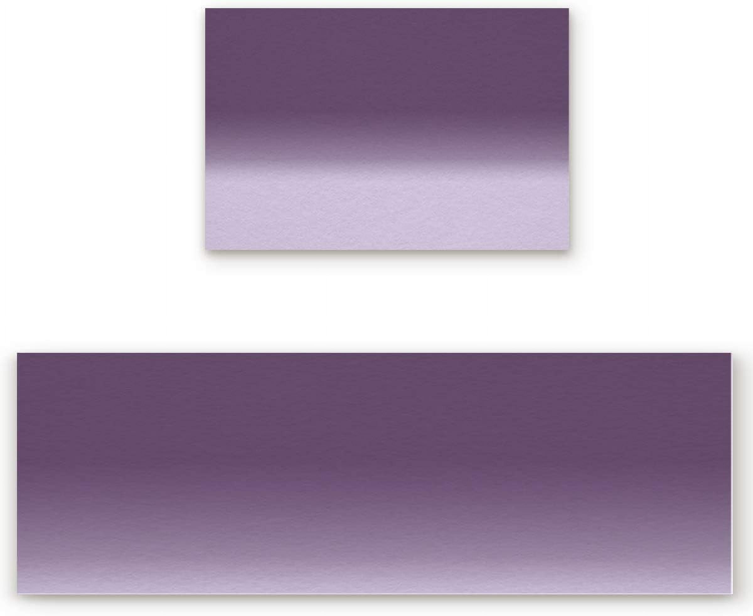 Changed Rug Kitchen Rug Sets 2 Piece Gradient Purple Non Slip Anti Fatigue Floor ...